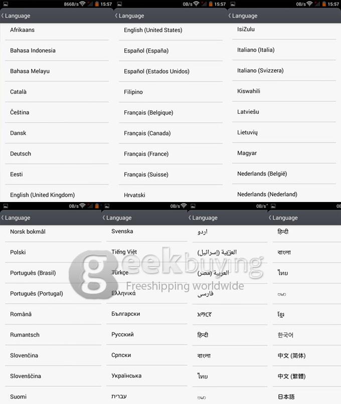 Iocean X1 QHD MTK6582 Quad Core 1.3GHz 4.5 Inch Smartphone Android 4.4 OS 1GB RAM 8GB ROM 5.0MP+2.0MP 3G GPS - White