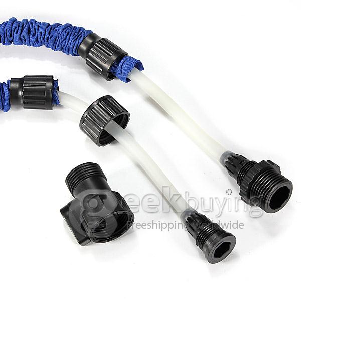 100FT Home Garden Flexible Natural Latex Water Pipe - Blue