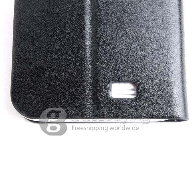 Brand New Protective PU Leather Hard Case Cover Shell for Doogee DG310 - Black