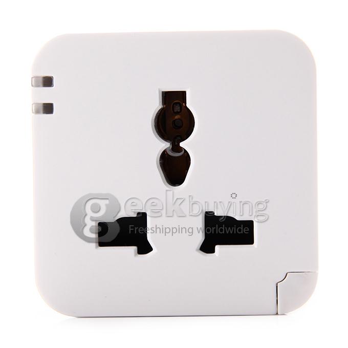 Kankun Smart Wifi Plug Socket Outlet Intelligent Remote Control Plug Socket for Android iOS Device (3-Flat-pin Plug) - White