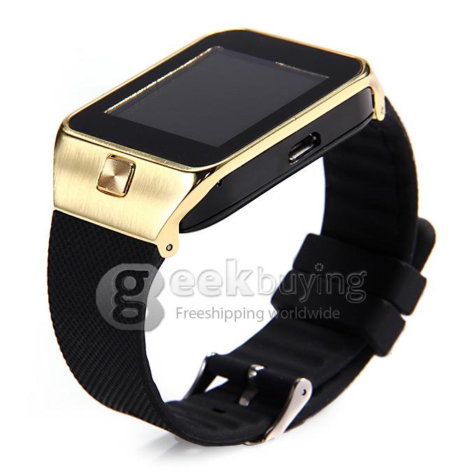 ZGPAX S28 1.54 Inch 240*240 Pixel Screen Watch Phone Single SIM Card Quad Band Smart Bluetooh Sync FM - Golden