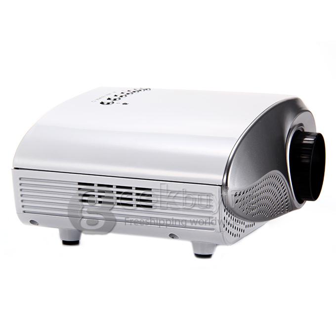 LZ-H60 High Definition 1080P 25W 60LM LCD Home LED Projector Support HDMI VGA USB - White
