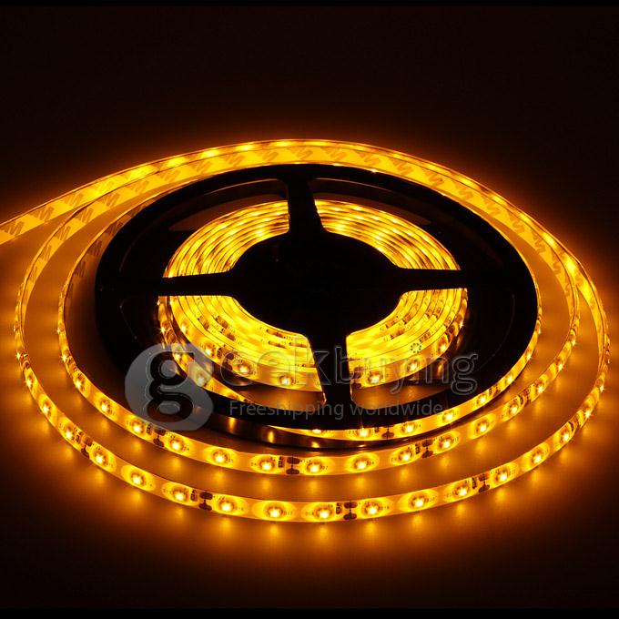 5M 300LED 5050 SMD 12V Flexible Waterproof IP65 LED Strip Light - Yellow