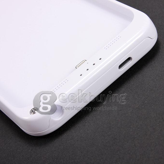 4800mAh External Power Bank Case Backup Battery Charger for iPhone 6 Plus - White