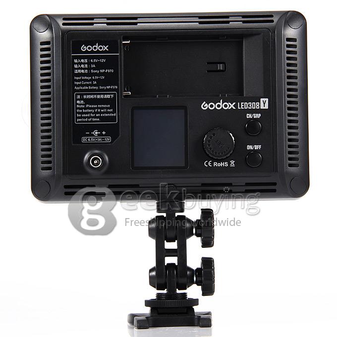 GODOX LED308Y 3300K LED Video Studio Light Photography Lighting with Remote Control for Canon Nikon DV Camcorder