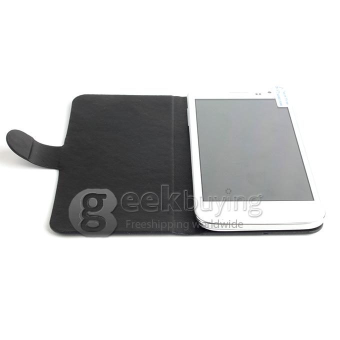 Brand New Protective PU Leather Hard Case Cover Shell for Doogee DG310 - Black