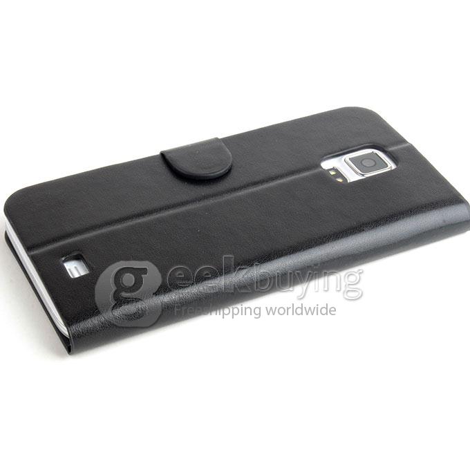 Brand New Protective PU Leather Hard Case Cover Shell for Doogee DG310 - Black
