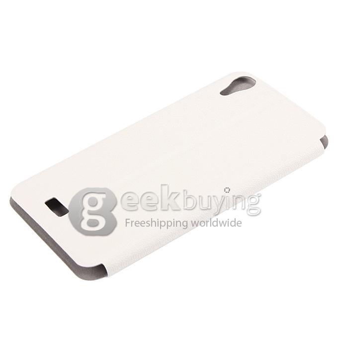Brand New Protective Cover Flip Stand Leather Case for DOOGEE DG800 - White