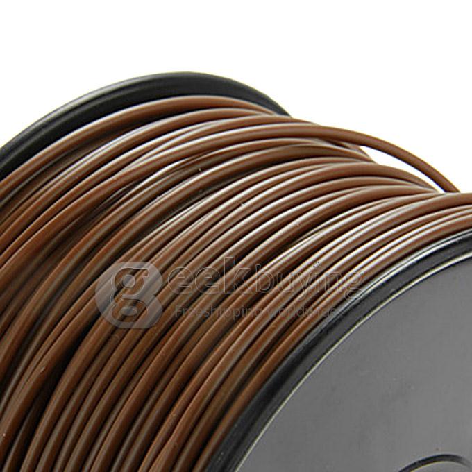 Heacent A003 3D Printer Material ABS Filaments Consumables 3mm 1kg Plastic Cable - Brown