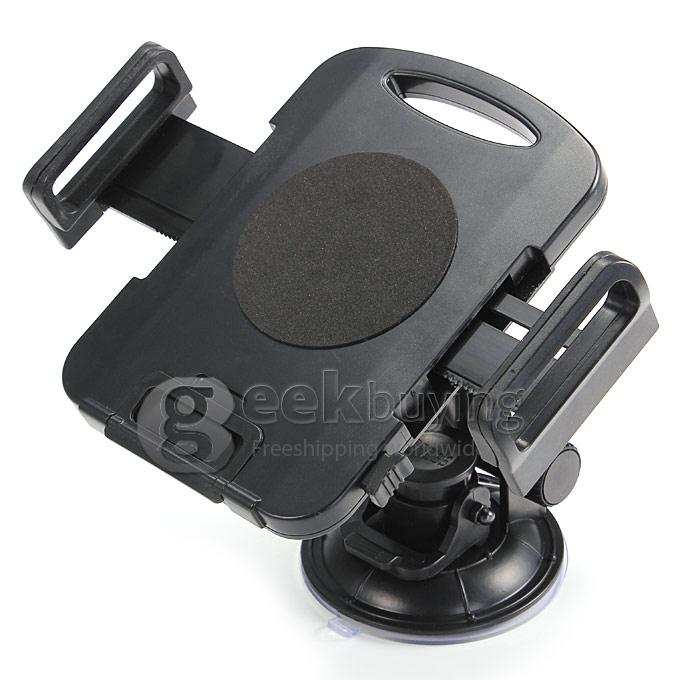 New Car Bracket Suction Mount Holder Backrest Windshield Mountain for iPad Air Mini Sumsang Tablet PC - Black