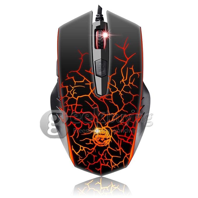 WFIRST Dragon X700-Z Wired USB Optical Gaming Mouse 2500DPI Changeable with Light Controler for DOTA