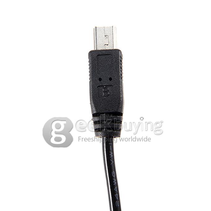5V 1.5A Universal Car Charger 3M Length Mini USB for Phone Tablet Dashcam