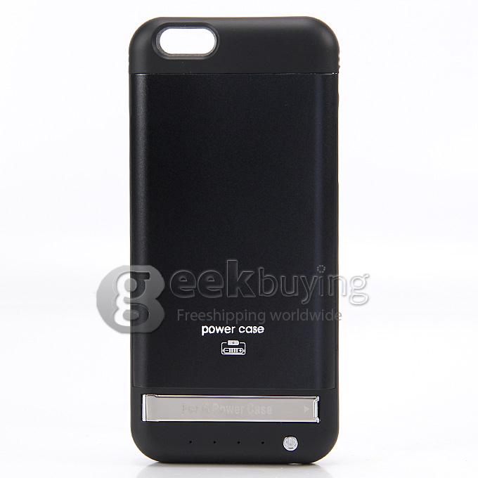 3800mAh For iPhone 6 External Battery Backup Charging Case Cover 4.7 inches - Black