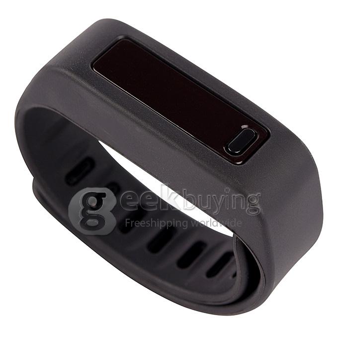 LC Healthy Smart Sport Bluetooth 4.0 Wrist Band Bracelet Hand Ring with Screen Sleeping Fitness Running Ped - Black