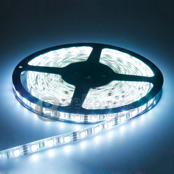 5M 300LED 5050 SMD 12V Flexible Waterproof IP65 LED Strip Light - White