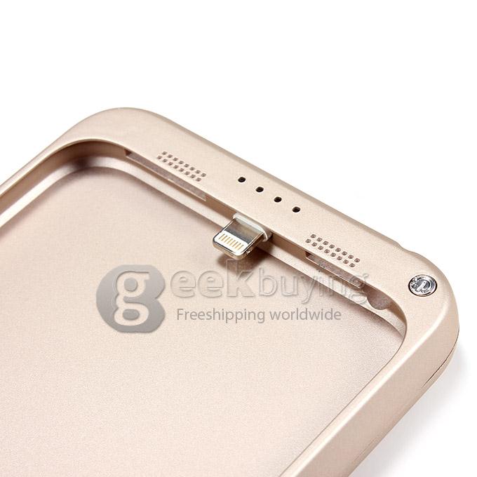 4800mAh External Power Bank Case Backup Battery Charger for iPhone 6 Plus - Champagne