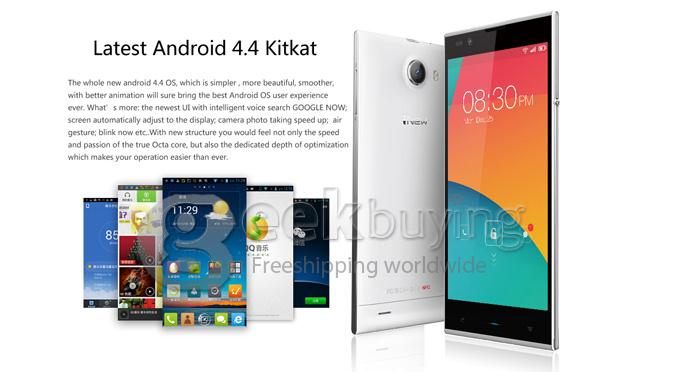 iNew V3 Plus 5.0 inch MTK6592 Octa Core 1.4GHz Smartphone Android 4.4 OS 2GB+16GB 13.0MP+5.0MP GPS OTG 3G - Black