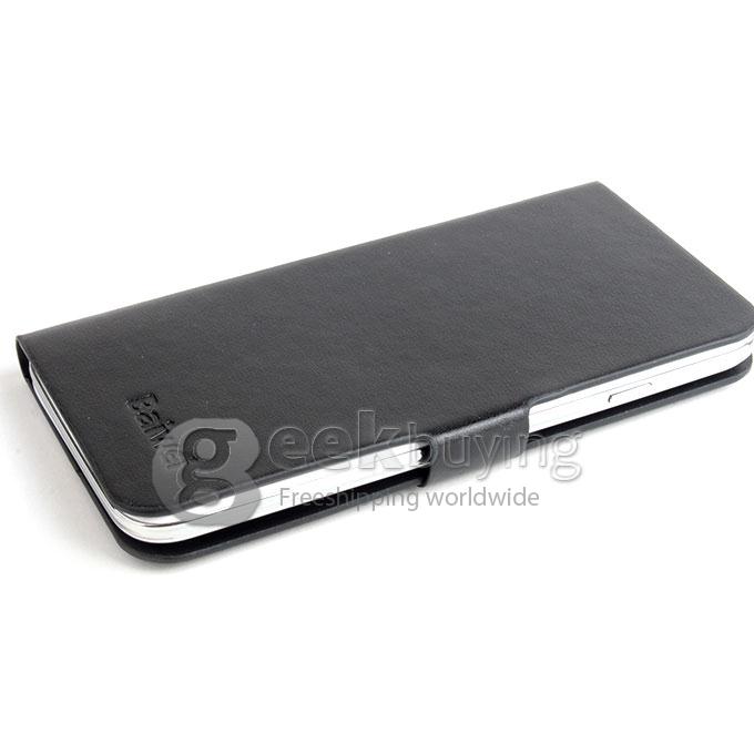 Brand New Protective PU Leather Hard Case Cover Shell for Doogee DG310 - Black