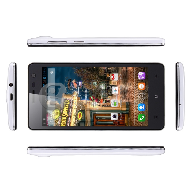 Cubot S168 MTK6582 Quad Core 1.3GHz Smartphone 5.0 inch Android 4.4 1GB RAM 8GB ROM WiFi GPS 3G QHD IPS - White