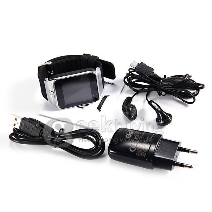 ZGPAX S28 1.54 Inch 240*240 Pixel Screen Watch Phone Single SIM Card Quad Band Smart Bluetooh Sync FM - Silver