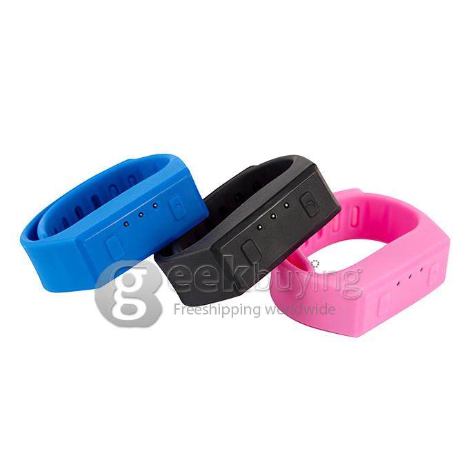 LC Healthy Smart Anti-Theft Sport Bluetooth 4.0 Wrist Band Bracelet Hand Ring for Android IOS - Pink