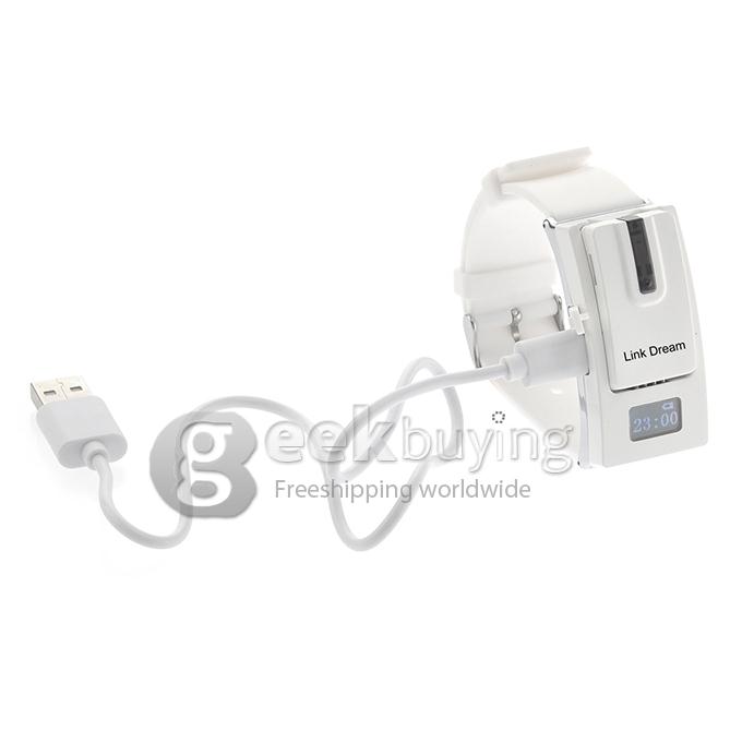 LC Separate Design Bluetooth V3.0 Headset + Sporty Watch for iPhone6 Samsung HTC & All Mobilephone - White