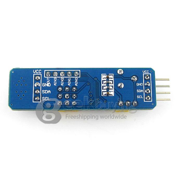 A/D Converter & D/A Converter Module with I2C Interface / 8-bit Resolution / 4 Channel AD / 1 Channel DA / Voltage Output