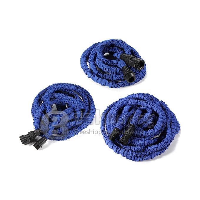 100FT Home Garden Flexible Natural Latex Water Pipe - Blue