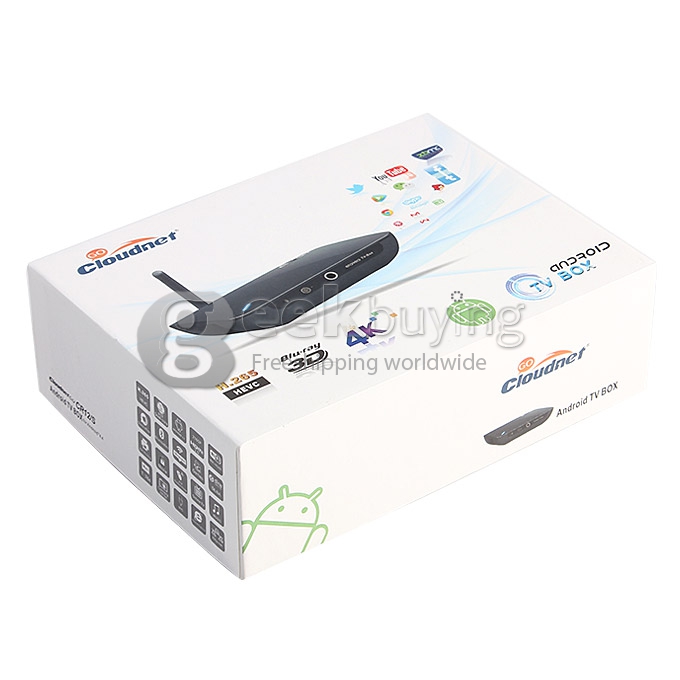 Cloudnetgo CR12S RK3288 Quad Core 1.8GHz Android 4.4 Mini TV Box HDMI HDD Player 2G/8G 2.4G/5G WIFI 2.0MP Camera Mic BT DLNA AlbappTV - Black