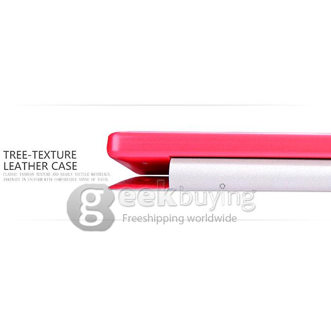 Nillkin Fresh Series PolyCarbonate Flip Stand Leather Case for HUAWEI Ascend P7 - Red