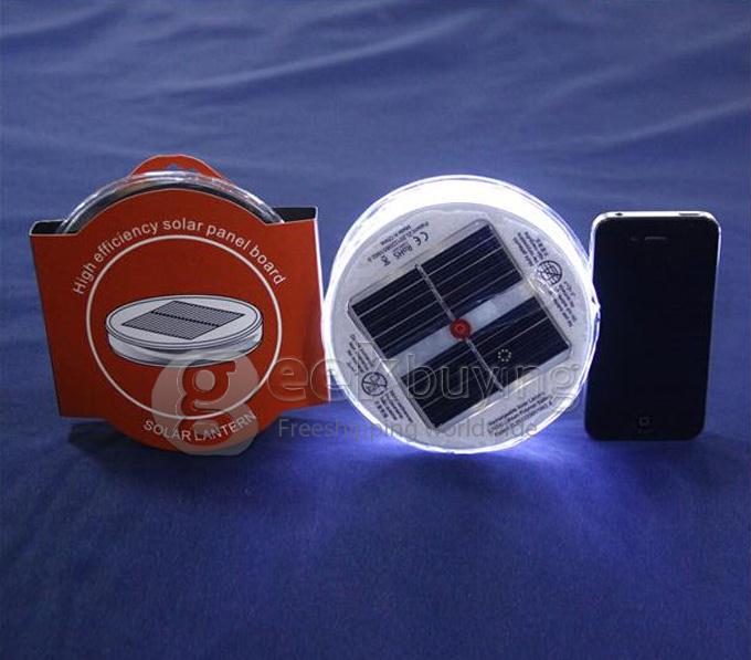 High Efficiency Environmental Inflatable Solar Lantern Lamp with 10 LEDs for Outdoor Camping