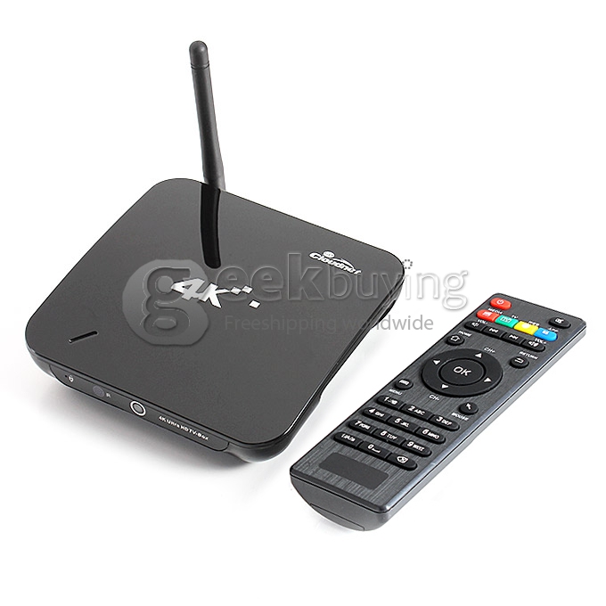Cloudnetgo CR12S RK3288 Quad Core 1.8GHz Android 4.4 Mini TV Box HDMI HDD Player 2G/8G 2.4G/5G WIFI 2.0MP Camera Mic BT DLNA AlbappTV - Black