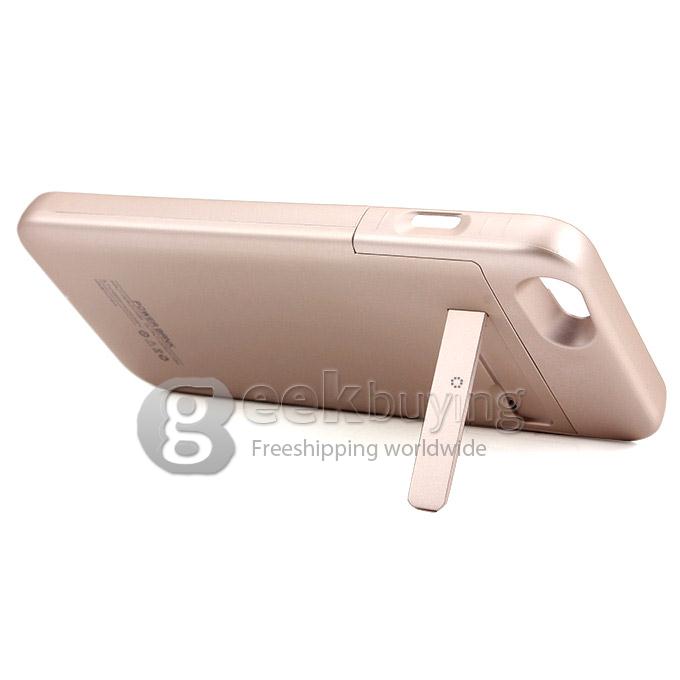 4800mAh External Power Bank Case Backup Battery Charger for iPhone 6 Plus - Champagne