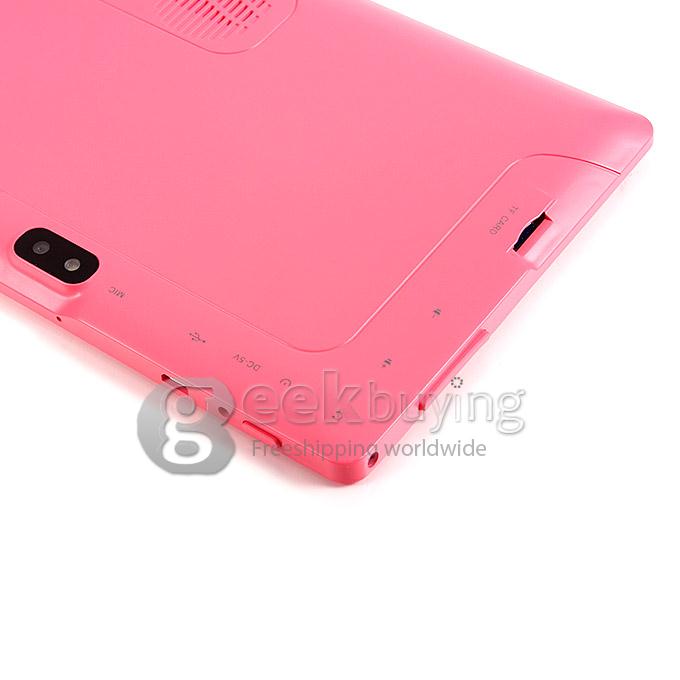 Q89 Allwinner A23 7 Inch Tablet PC Android 4.4 OS 4GB ROM Dual Cameras with Flash Big Horn - Pink