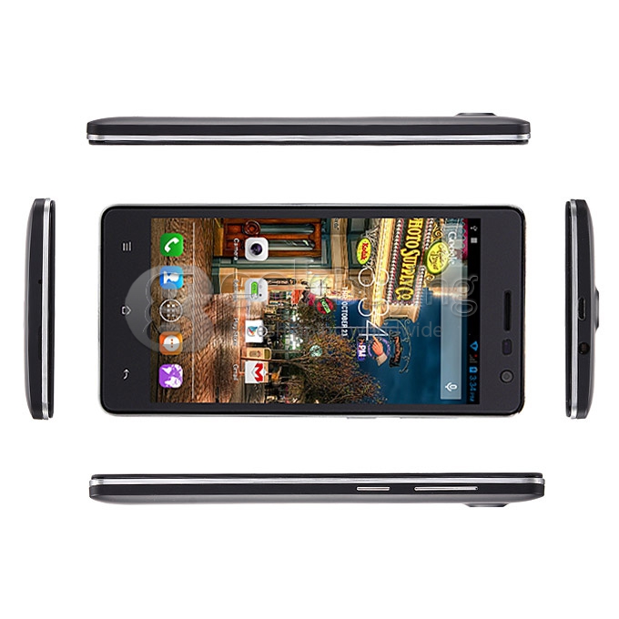 Cubot S168 MTK6582 Quad Core 1.3GHz Smartphone 5.0 inch Android 4.4 1GB RAM 8GB ROM WiFi GPS 3G QHD IPS - Black