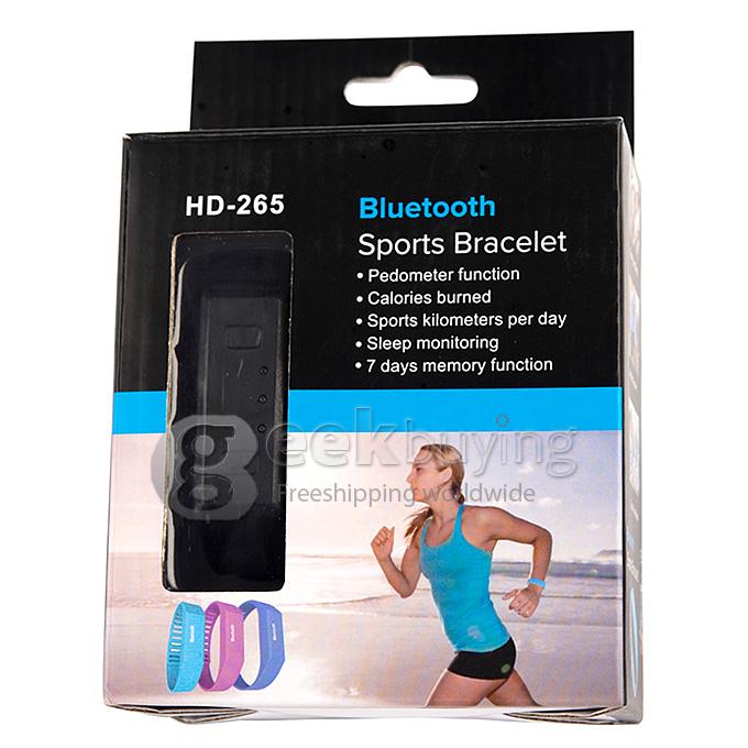 LC Healthy Smart Anti-Theft Sport Bluetooth 4.0 Wrist Band Bracelet Hand Ring for Android IOS - Black
