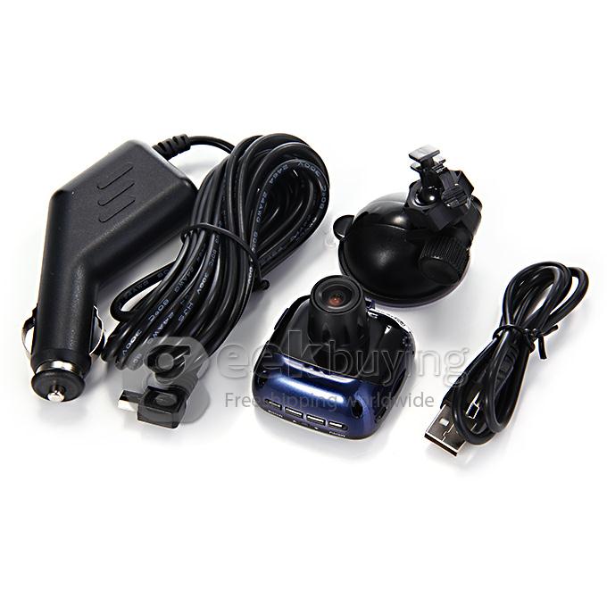 JWD R811-I1 America-A7L Mini Car DVR 1.5inch LCD Full HD 1080P 120 Degree Wide Angle Lens Car DVR - Black+Blue