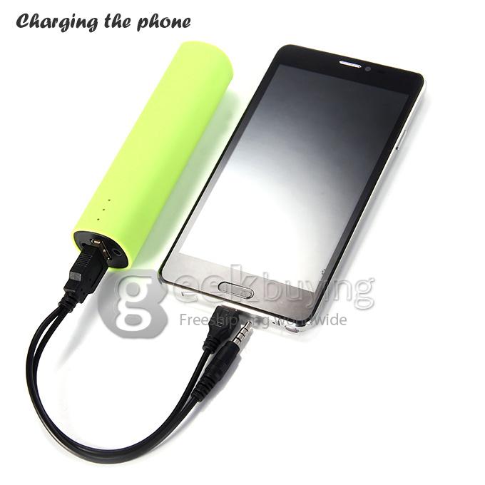 3 IN 1 Portable 4000mAh Power Bank Battery Charger + Speaker + Stand for Smartphone - Green