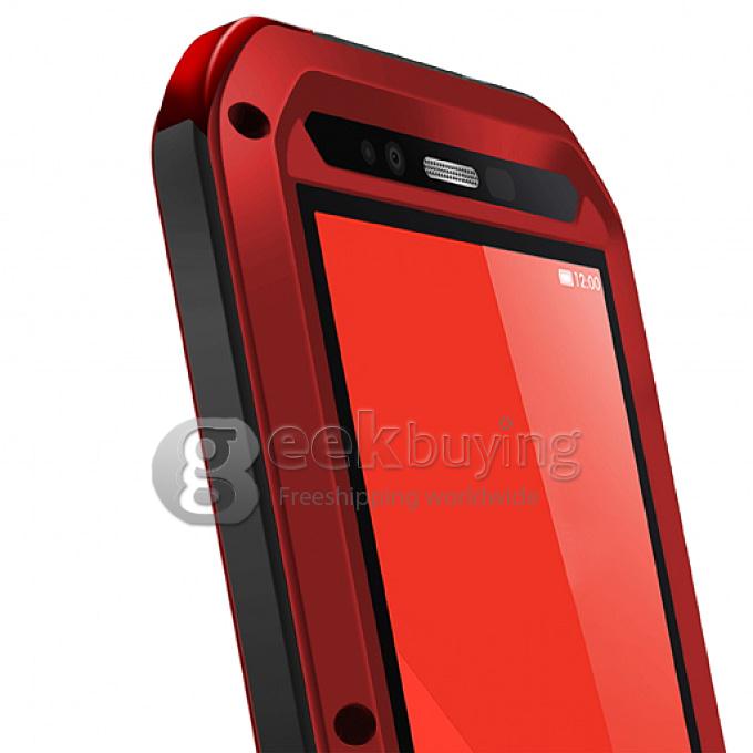 LOVE Mei Waterproof Shockproof Dustproof Protective Metal Case Gorilla Glass for 5.5