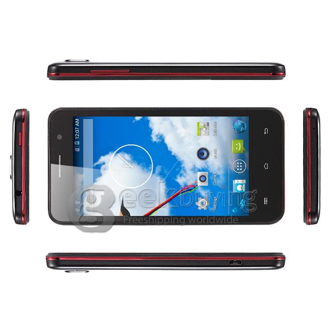 Atongm H3 4.5 inch WVGA Qualcomm MSM8926 Quad Core 1.2GHz Smartphone Android 4.4 1GB RAM 8GB ROM 4G WiFi GPS - Black