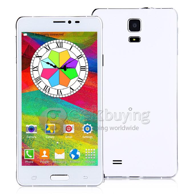 V12 5.5 inch 960*540 QHD MTK6582 Quad Core 1.3GHz Smartphone Android 4.4 1GB 8GB Dual Cameras Dual SIM Wifi 3G - White