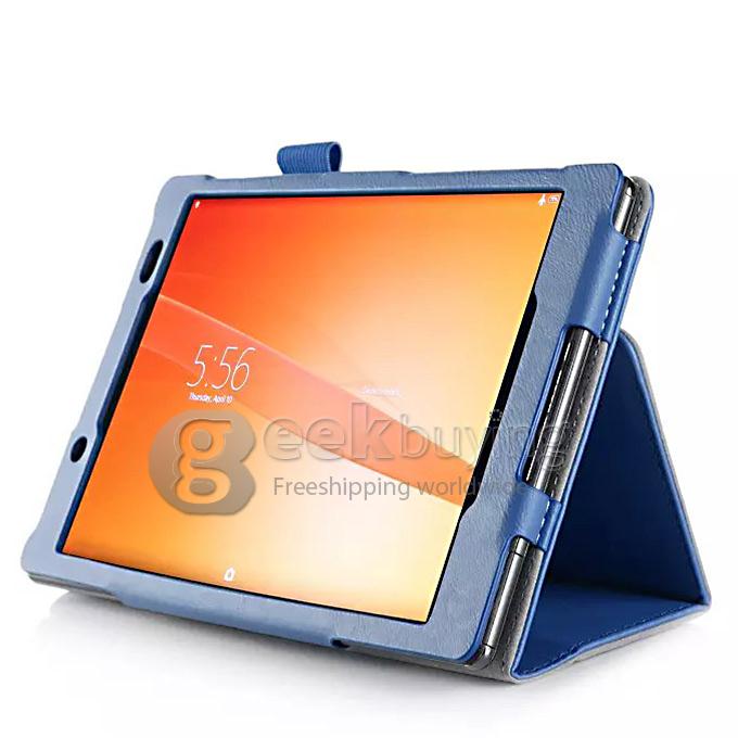 Wake/Sleep Ultra-Thin Fold Leather Case Cover for Sony Xperia Z3 Tablet Compact - Blue