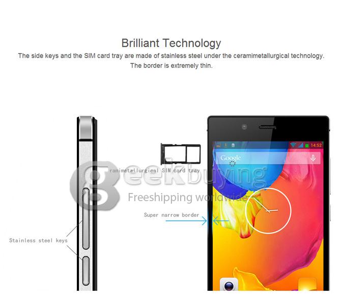 Iocean X8 Mini Pro 5.0inch MTK6592 Octa Core 1.7GHz Smartphone IPS HD Screen 2GB RAM 16GB ROM 8.0MP 3G GPS OTG - Black