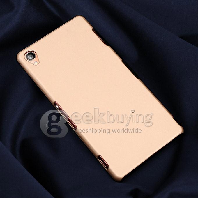 MOSKII Shield High Quality PC Back Case Protective Cover for SONY Xperia Z3/L55T - Golden