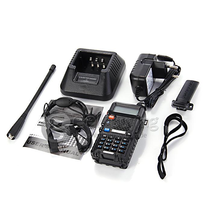 BaoFeng UV-5R 136-174/400-520 MHz Dual-Band DCS DTMF CTCSS FM Ham Walkie Talkies