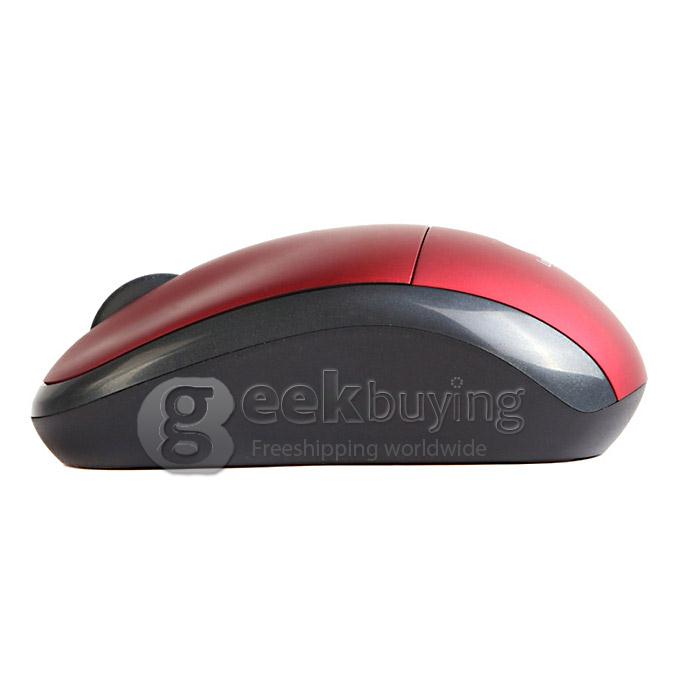 Logitech M215 2.4GHz Wireless 1000DPI USB Optical Mouse with USB Receiver for PC Notebook TV Box - Red