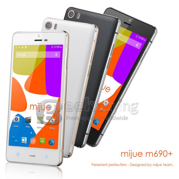 MIJUE M690 MTK6592 Octa Core 1.7GHz Smartphone 5.0 Inch IPS HD Screen Android 4.4 1GB RAM 8GB ROM 8.0MP 3G/OTG - Black