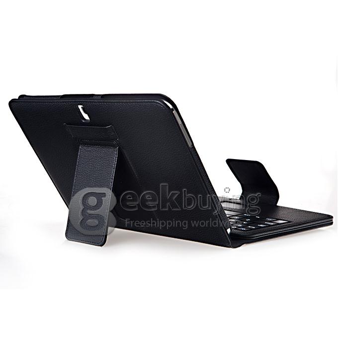 New Bluetooth Keyboard Case Cover Touchpad for Samsung Galaxy Tab 3 4 10.1 Inch Tablet - Black