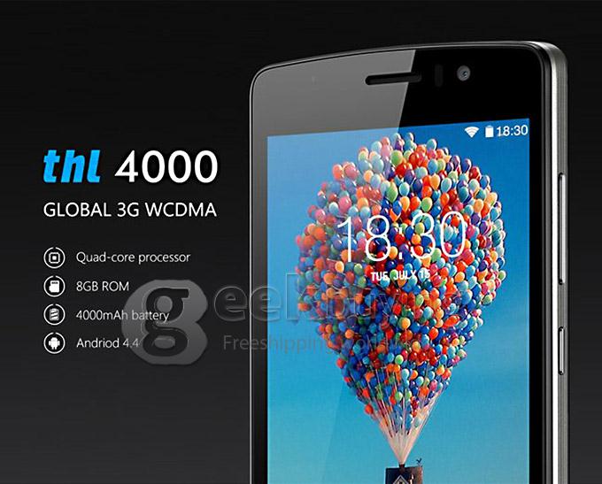THL 4000 MTK6582 Quad Core 1.3GHz 4.7 Inch Smartphone Android 4.4 1GB RAM 8GB ROM 4000mAh OTG QHD 3G GPS 5.0MP - White