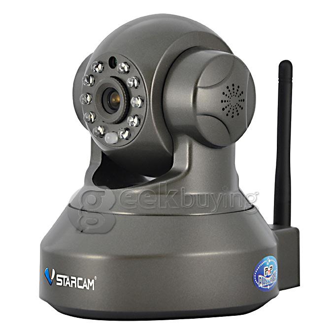NVS-K200+C7837WIP 1/4 inch 720P CMOS Sensor 2 Channel HD Network Video Recorder WiFi Music 7 Inch Capacitive Screen - Black
